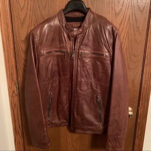 Men’s Andrew Marc Leather Moto Jacket